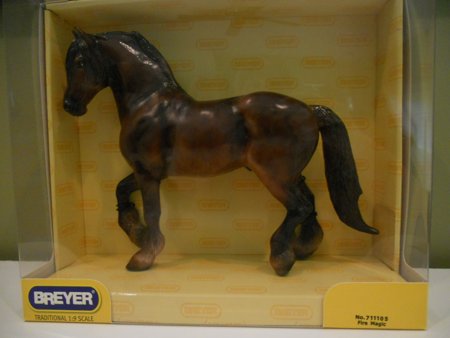 Breyerfest Fire Magic Friesian Horse